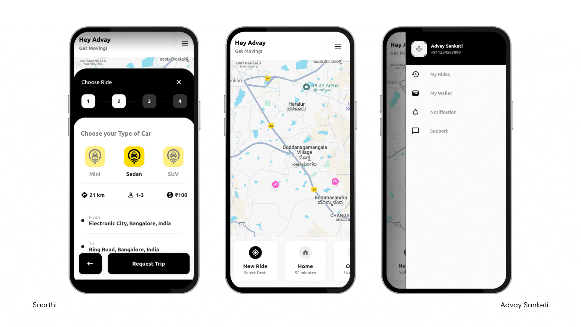Saarthi - Carpooling App with Advanced Matching and Real-Time Tracking
