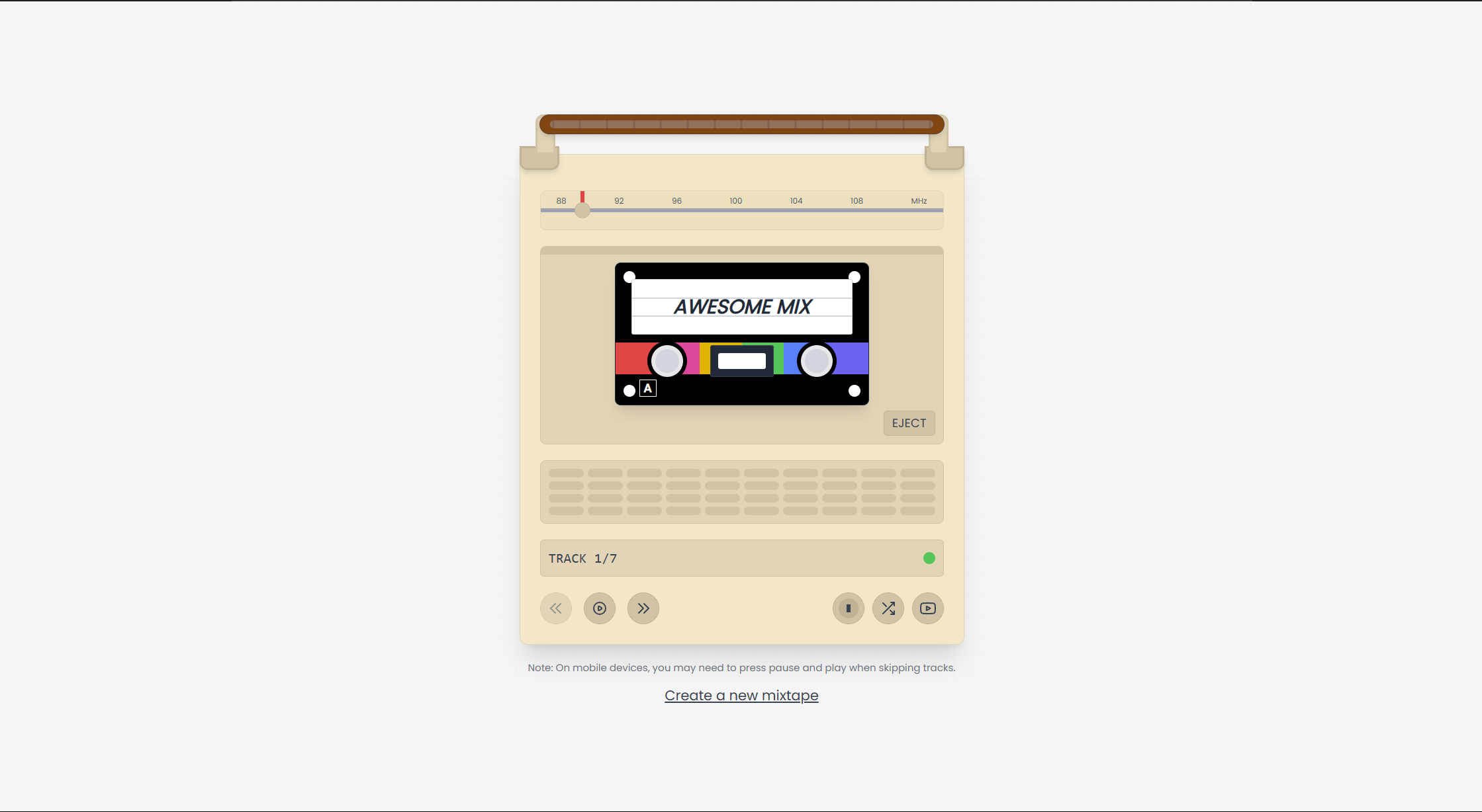 The Mixtape Project - Retro Music Experience